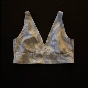 Auden Gray and White Bralette